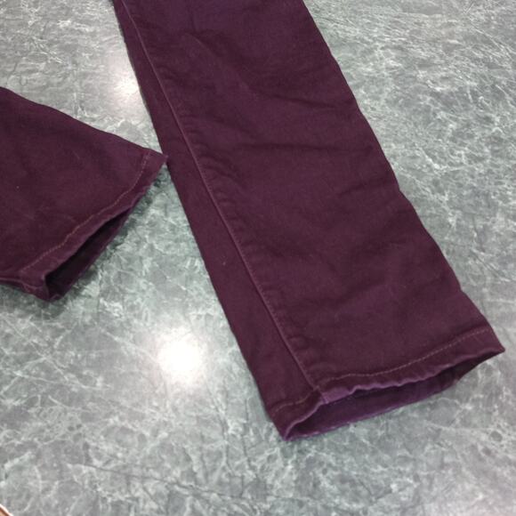 Lucky Brand Womens Purple Merlot Brooke Velvet Jegging Dynamic Stretch Size 6/28 - Picture 2 of 13